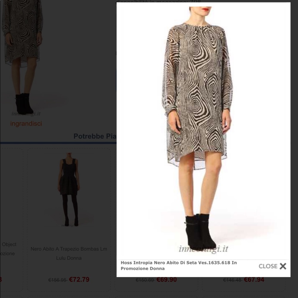 Hoss Intropia Silk dress New 36